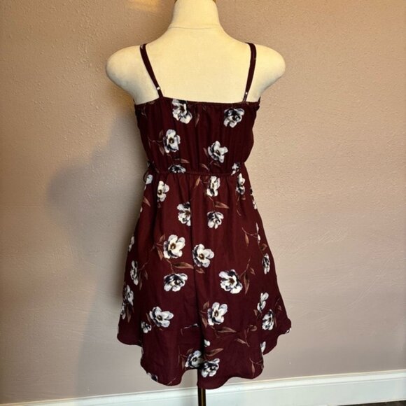 Xhilaration Red White Tiered Ruffled Mini Dress - Picture 2 of 5